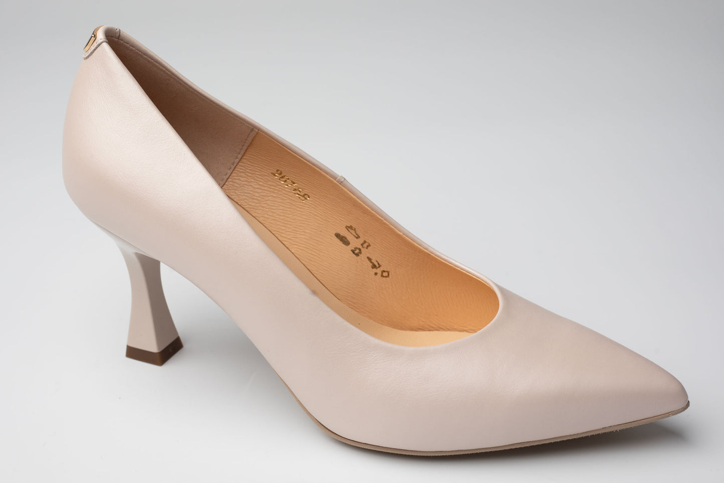 Pantofi damă piele naturală SALA 20768 Crem sidef