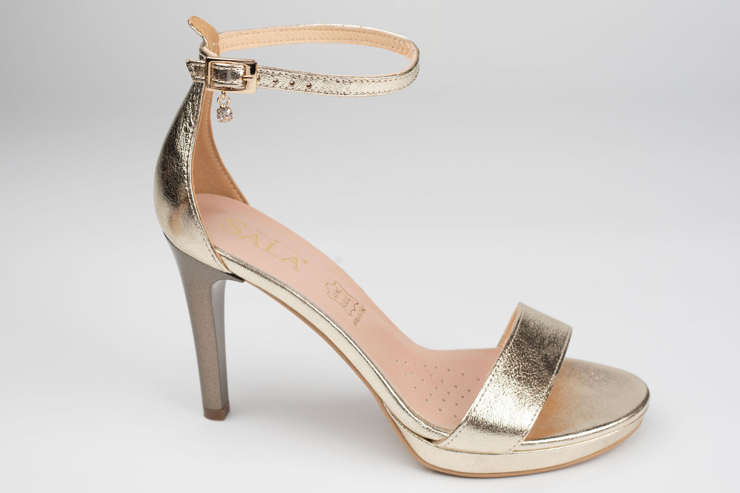 Sandale damă piele naturală SALA 9165 Auriu