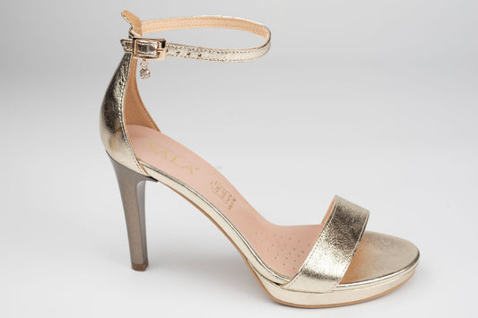 Sandale damă piele naturală SALA 9165 Auriu