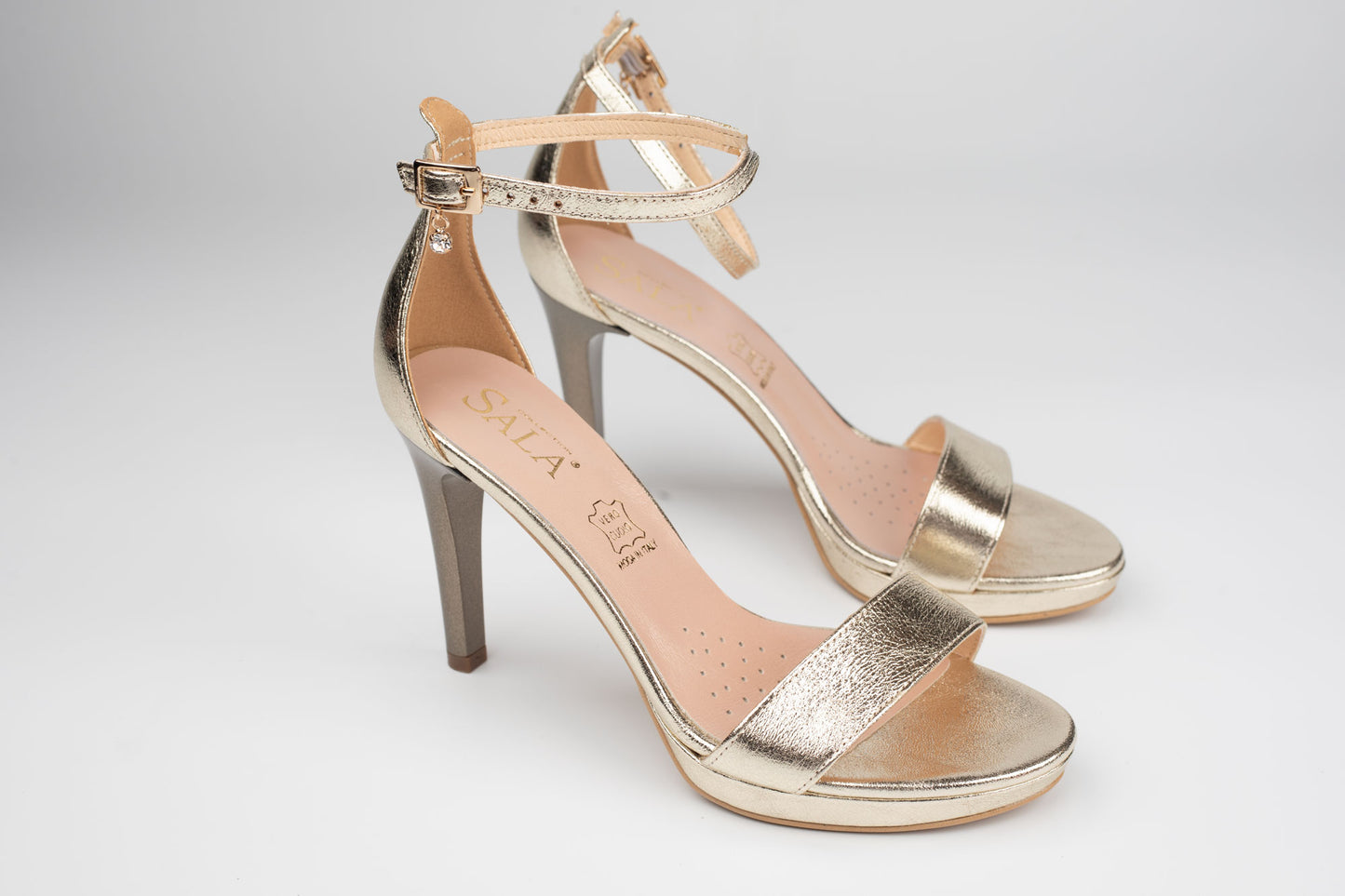 Sandale damă piele naturală SALA 9165 Auriu