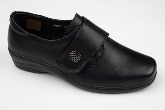 Pantofi damă piele naturală confort BETINA 108511 N box