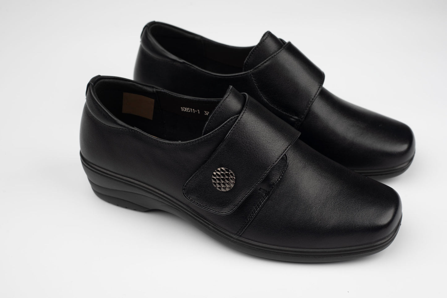 Pantofi damă piele naturală confort BETINA 108511 N box