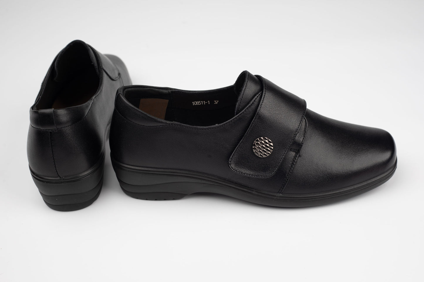 Pantofi damă piele naturală confort BETINA 108511 N box