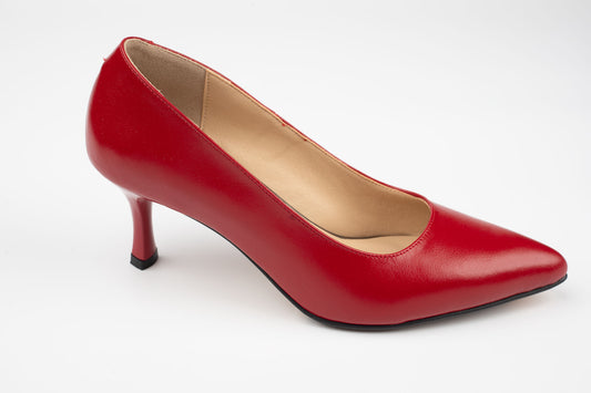 Pantofi damă piele naturala ANTONIO 5420 Roșu Box