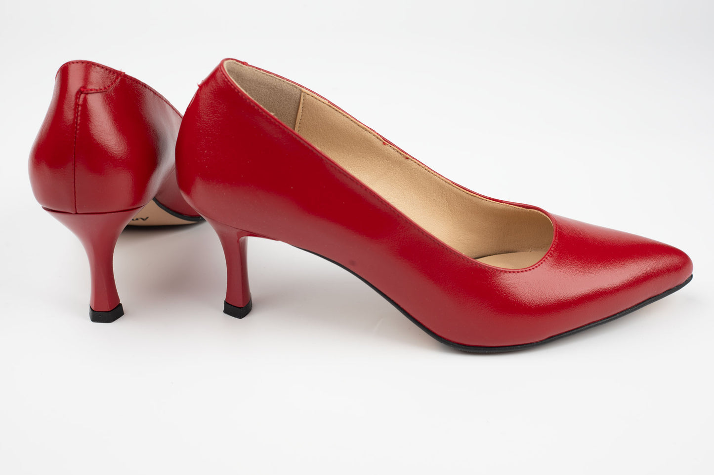 Pantofi damă piele naturala ANTONIO 5420 Roșu Box