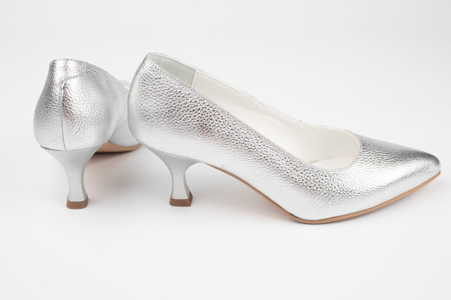 Pantofi damă piele naturala ANTONIO 5420-97 Argintiu