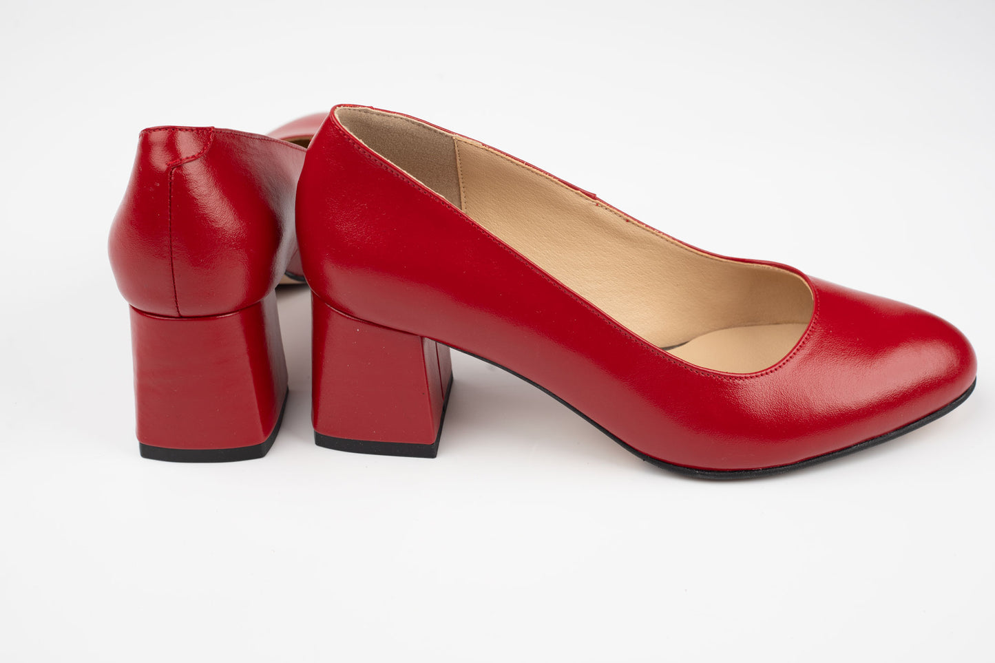 Pantofi damă piele naturală ANTONIO 798 Roșu Box