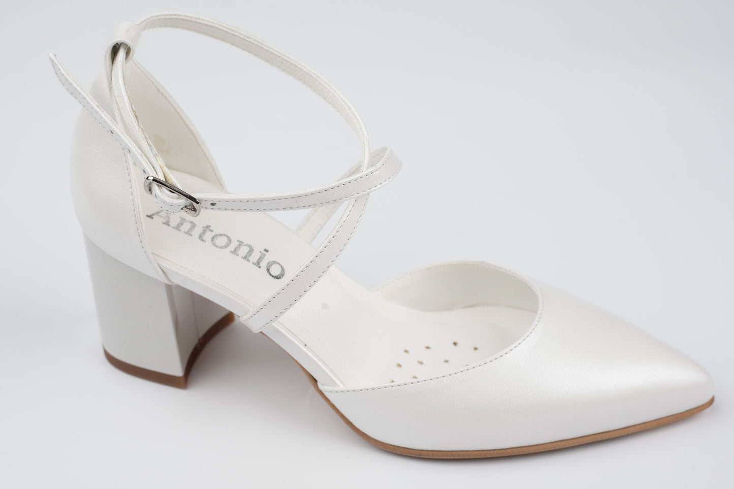 Pantofi dama piele naturala ANTONIO 12420 Alb
