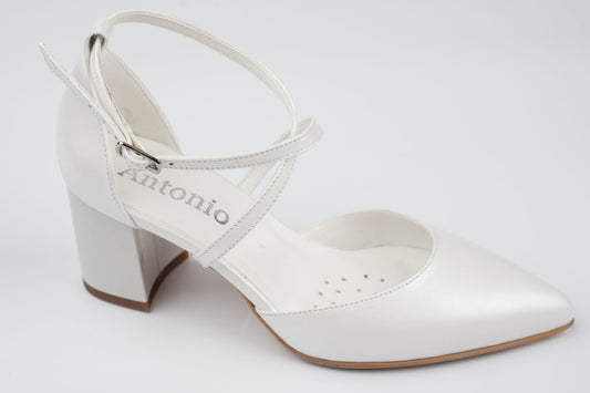 Pantofi dama piele naturala ANTONIO 12420 Alb