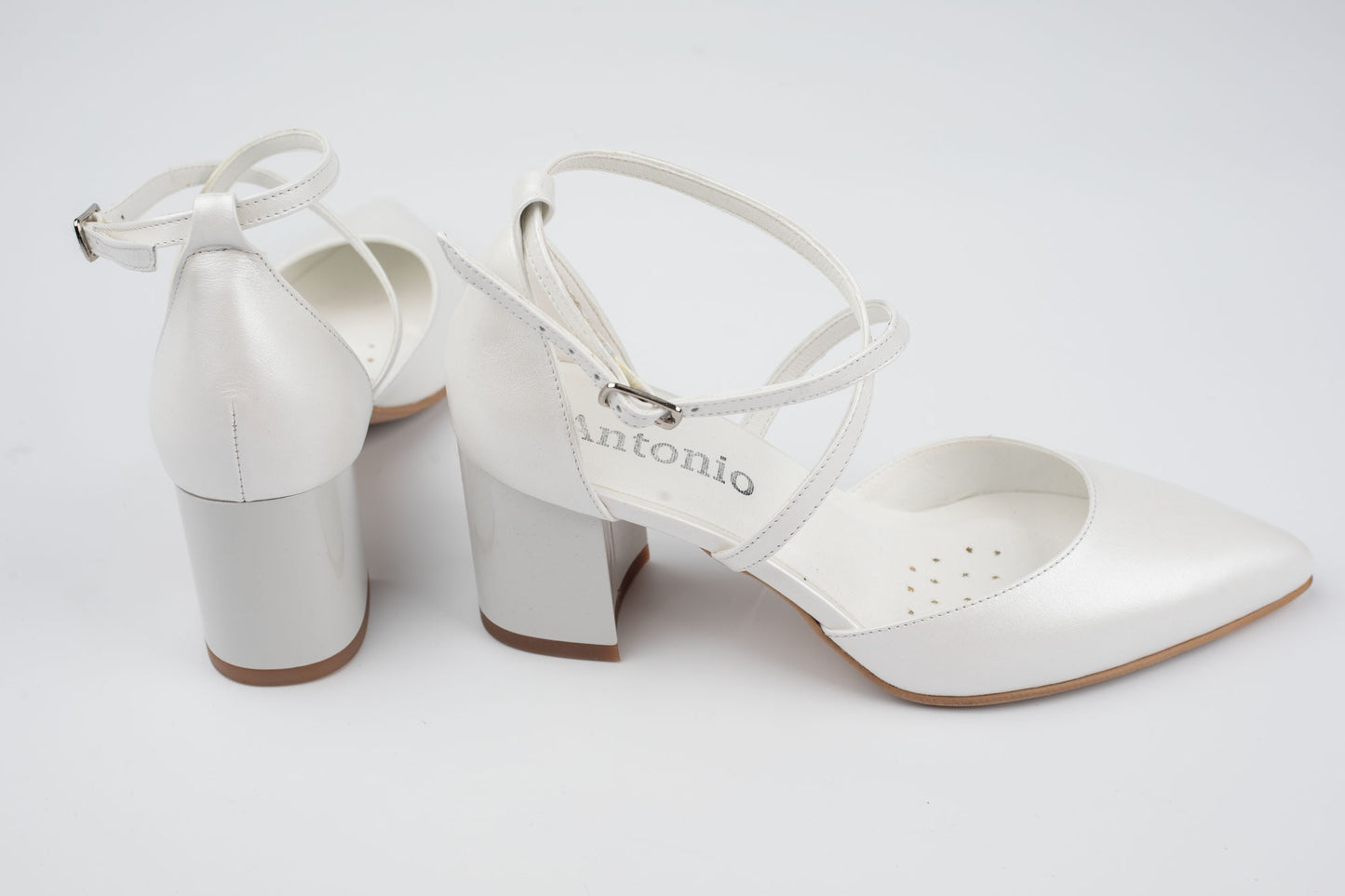 Pantofi dama piele naturala ANTONIO 12420 Alb