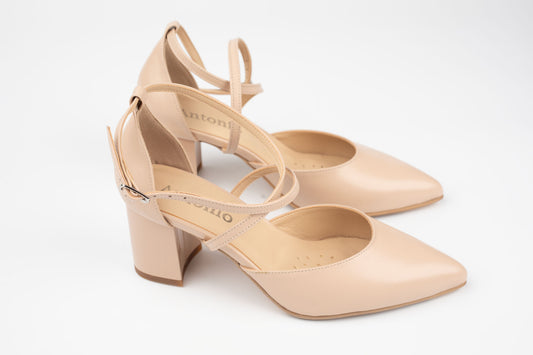 Pantofi dama piele naturala ANTONIO 12420 Ivoar