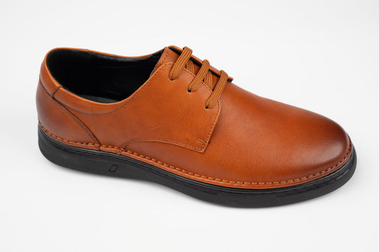 Pantofi barbati piele naturală MELS 23119 Coniac