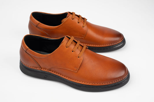 Pantofi barbati piele naturală MELS 23119 Coniac