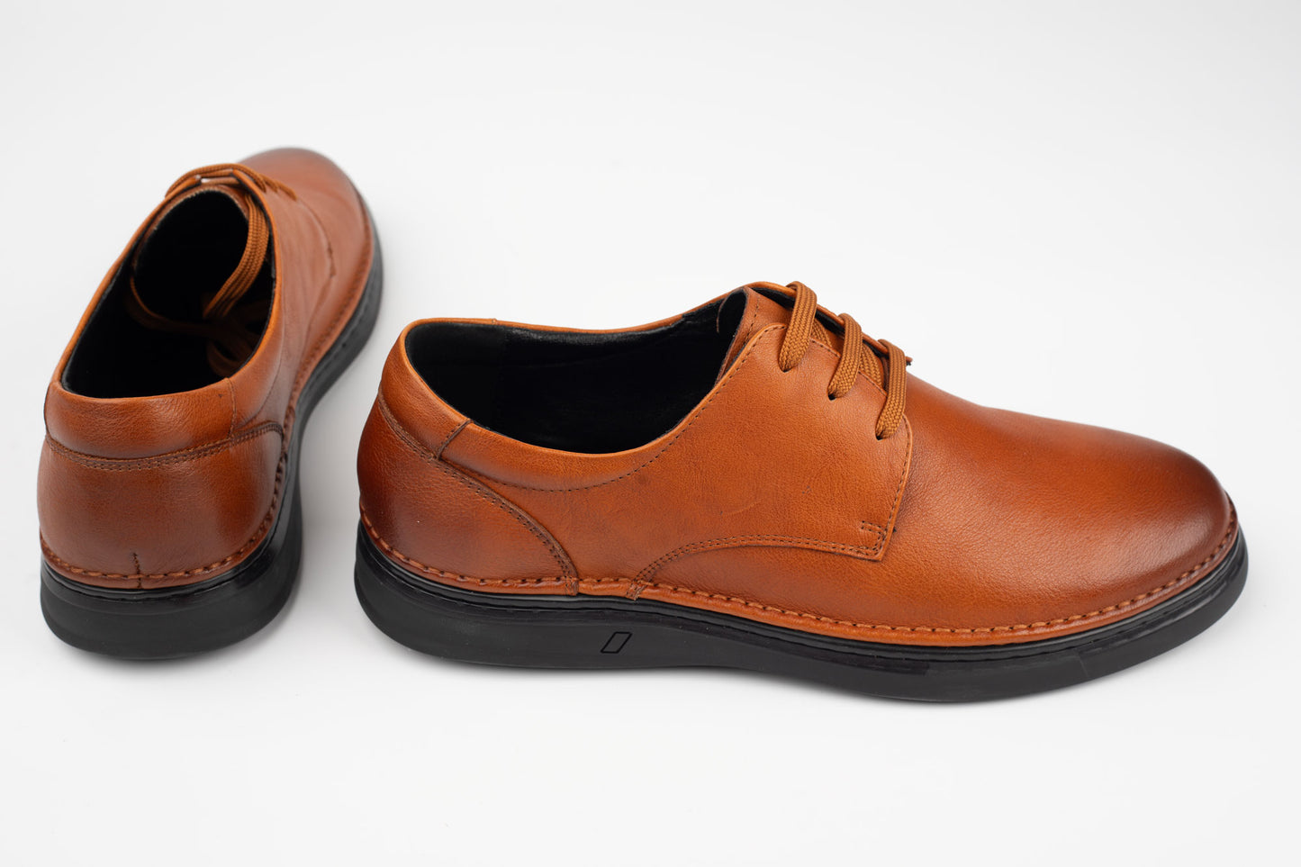 Pantofi barbati piele naturală MELS 23119 Coniac