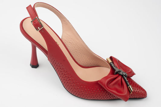 Pantofi dama piele naturală DOGATI 933 ROSU