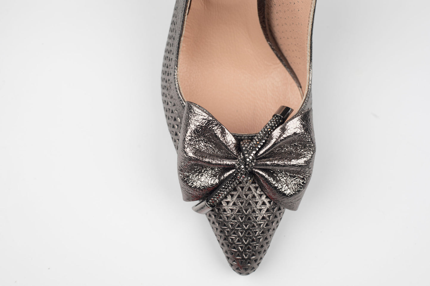 Pantofi dama piele naturală DOGATI 933 Nichel