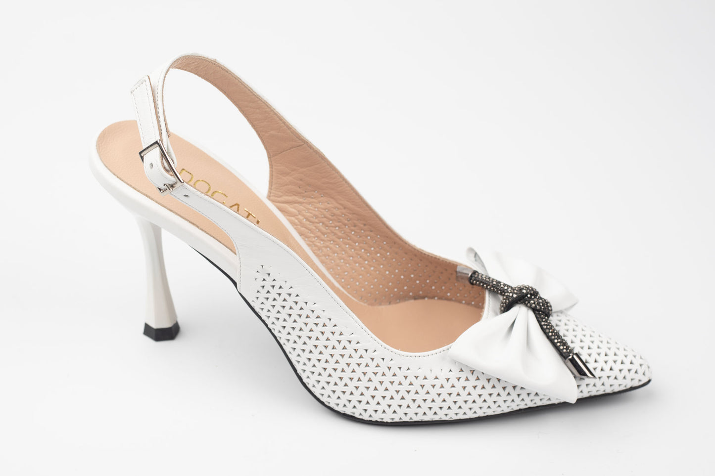 Pantofi dama piele naturală DOGATI 933 Alb