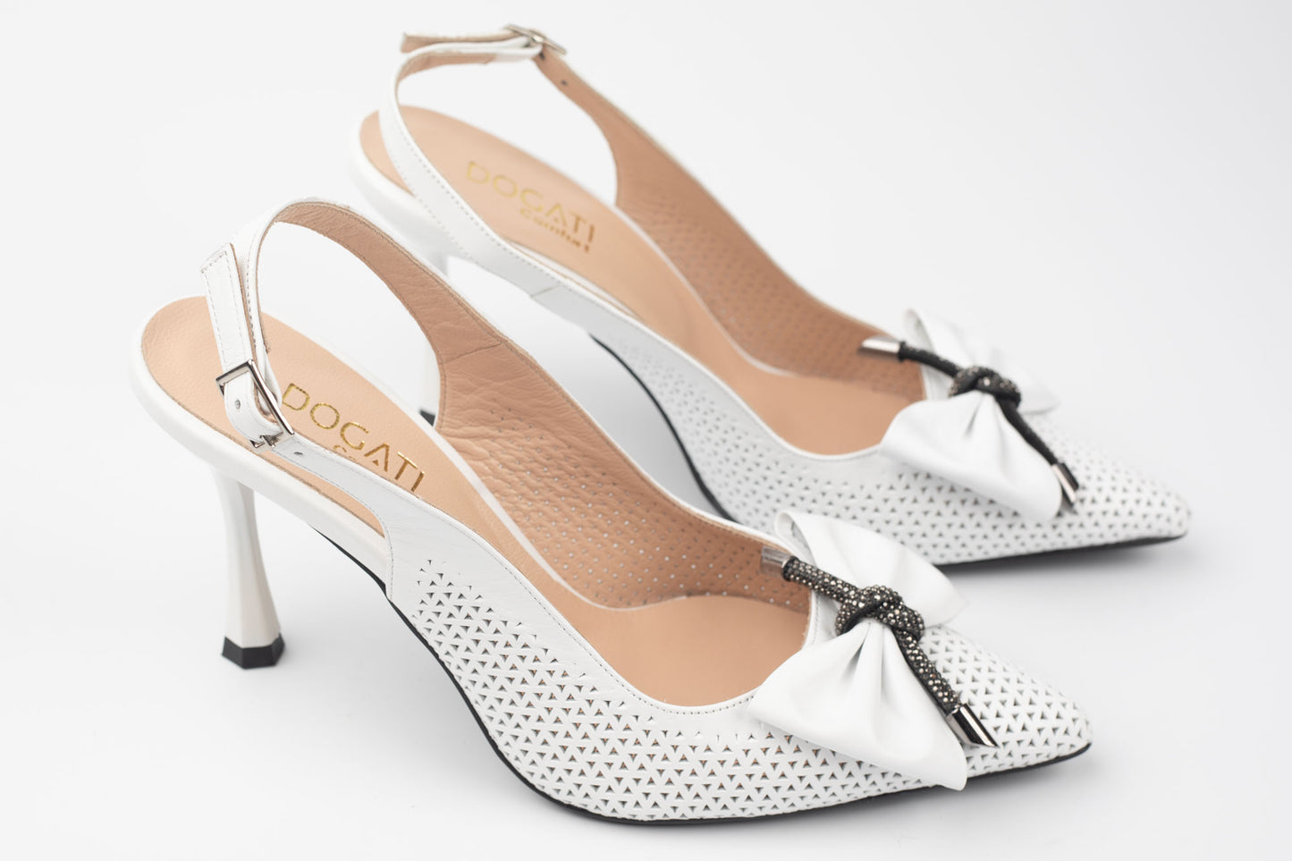 Pantofi dama piele naturală DOGATI 933 Alb