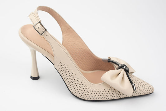 Pantofi din piele naturală DOGATI 933 Bej