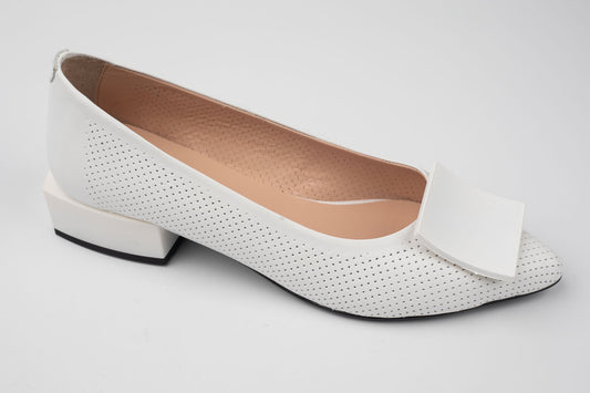 Pantofi din piele naturală DOGATI 1131 Alb