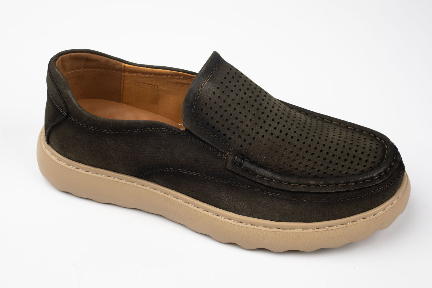 Pantofi barbati din piele naturală FEELING SM 1 VERDE VEL