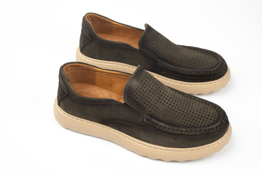 Pantofi barbati din piele naturală FEELING SM 1 VERDE VEL