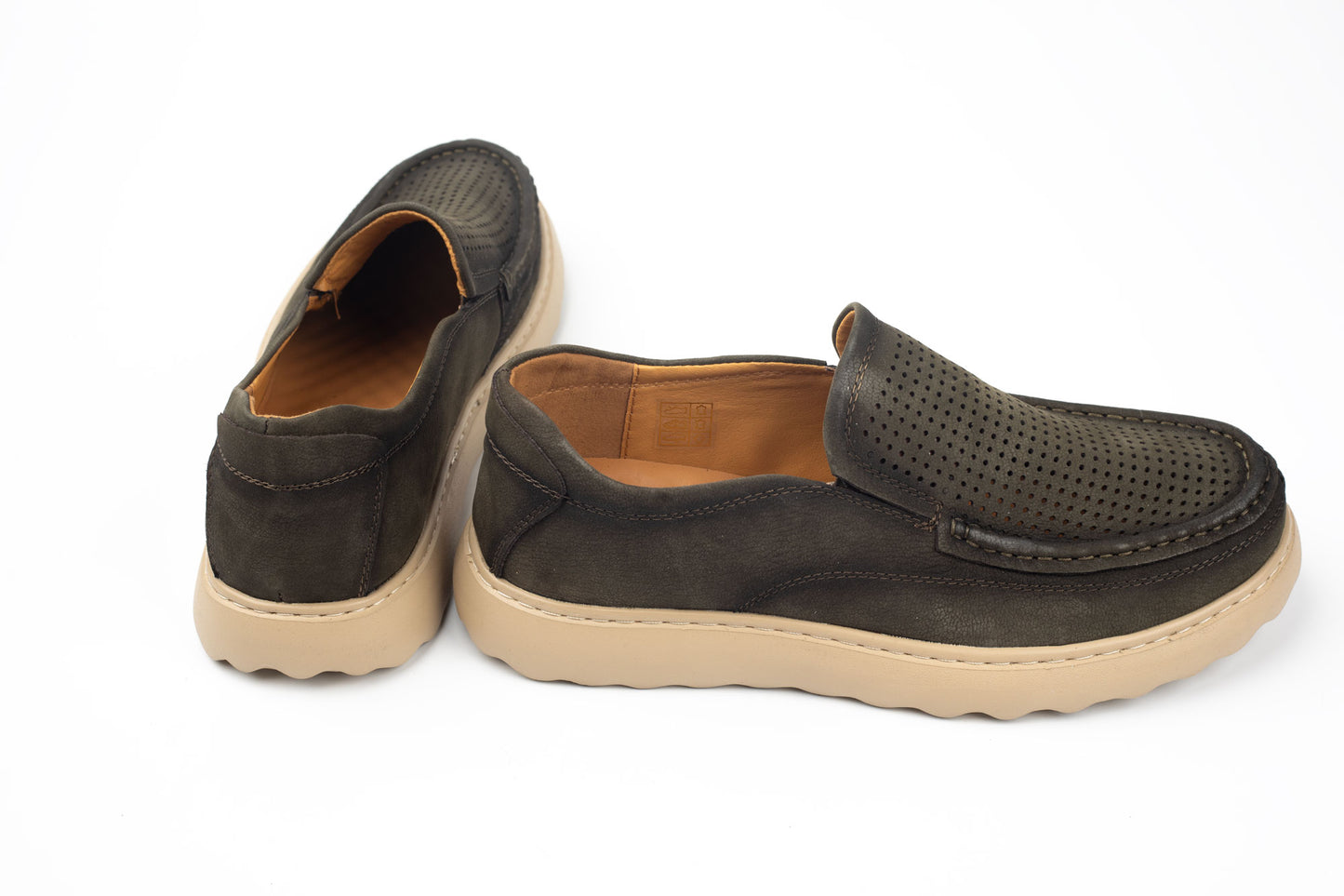 Pantofi barbati din piele naturală FEELING SM 1 VERDE VEL