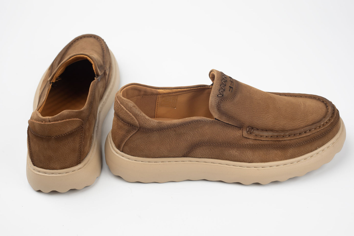 Pantofi barbati din piele naturală FEELING SM 4 KHAKI VEL