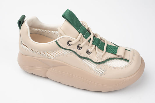 Adidasi din piele naturală FEELING 66608 VERDE