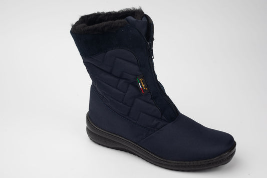 Ghete din piele naturală JOHNNY 6002 BLUE