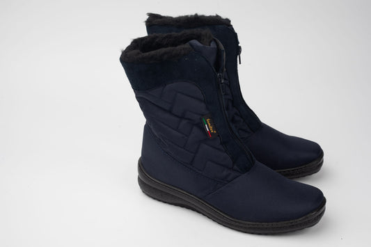 Ghete din piele naturală JOHNNY 6002 BLUE