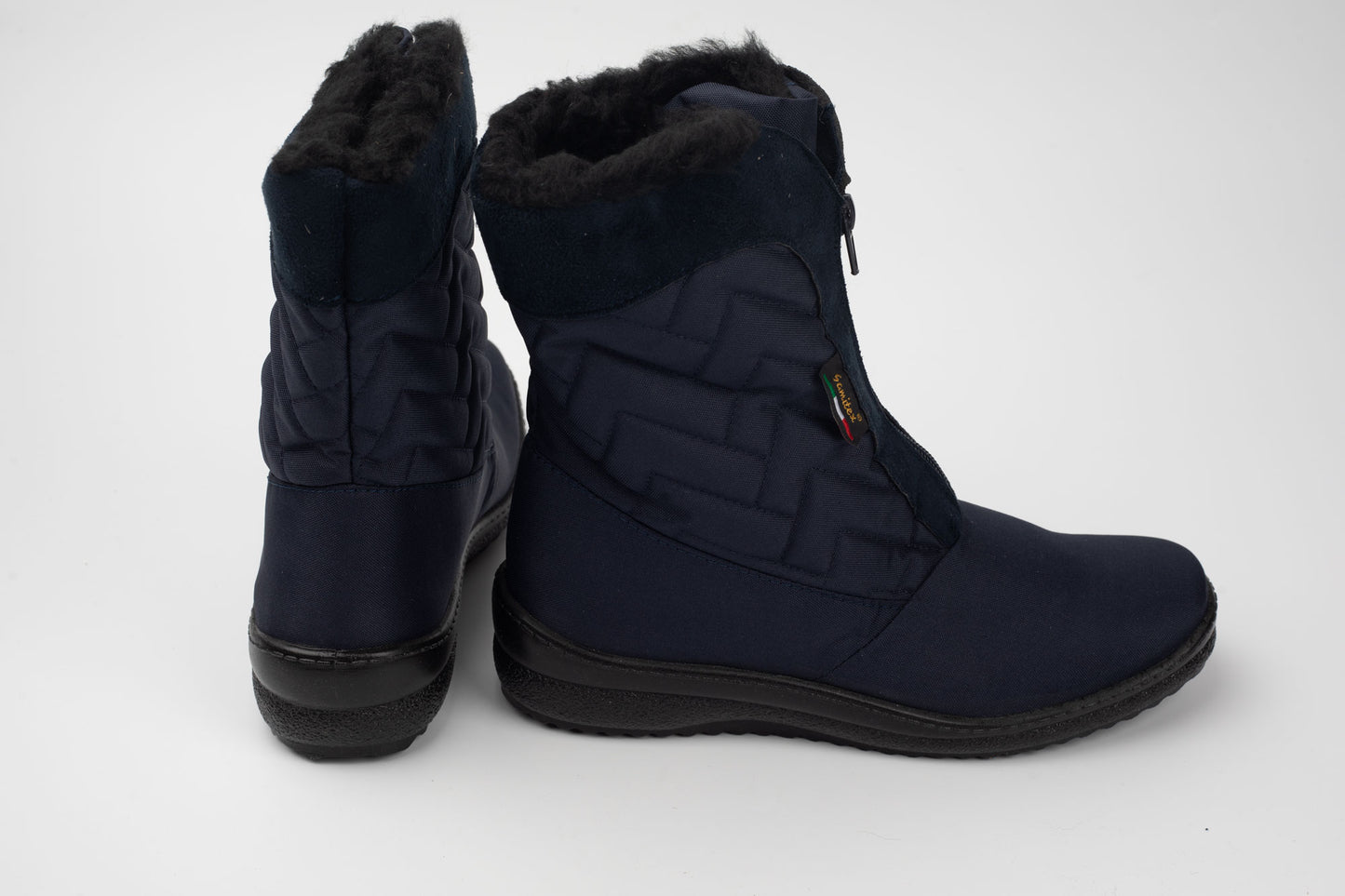 Ghete din piele naturală JOHNNY 6002 BLUE