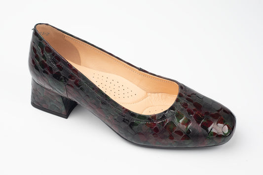 Pantofi din piele naturală PULSO 1535 VERDE MULTI XXL