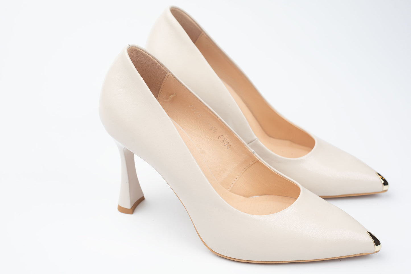 Pantofi din piele naturală KORDEL 2984 BEJ