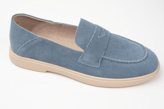 Pantofi din piele naturală FRANCO GERARDO 81980 BLEU VEL