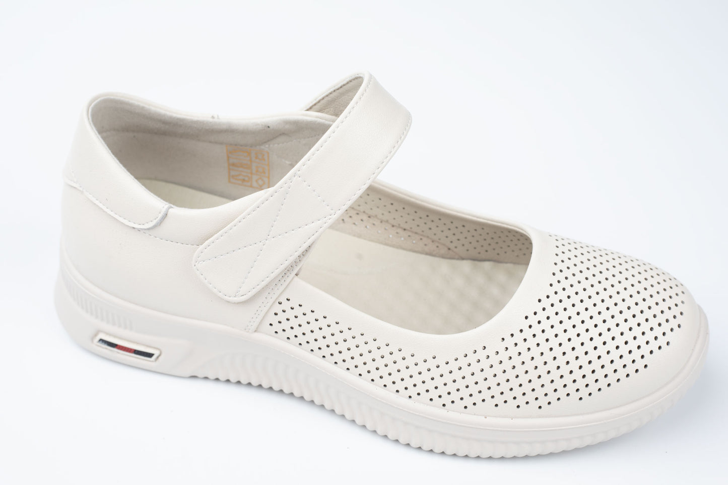 Pantofi din piele naturală FRANCO GERARDO 6911 CREM