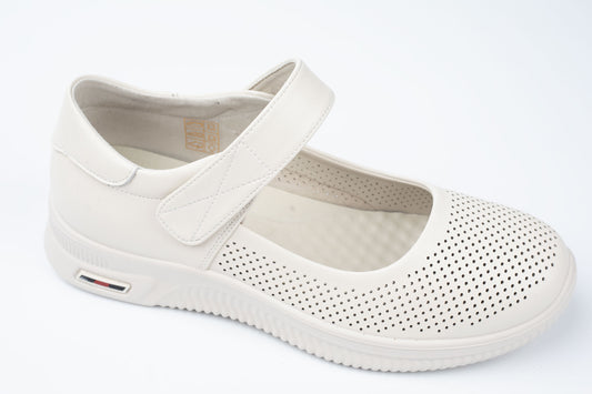 Pantofi din piele naturală FRANCO GERARDO 6911 CREM
