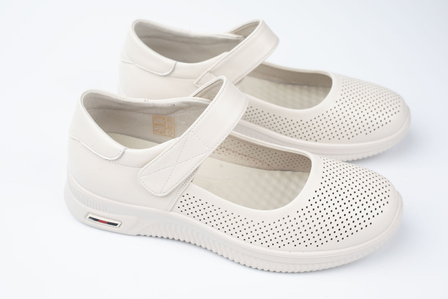 Pantofi din piele naturală FRANCO GERARDO 6911 CREM