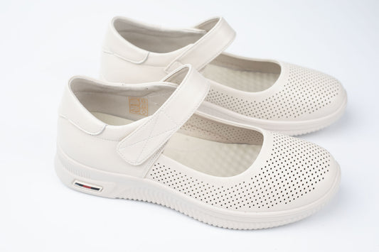 Pantofi din piele naturală FRANCO GERARDO 6911 CREM