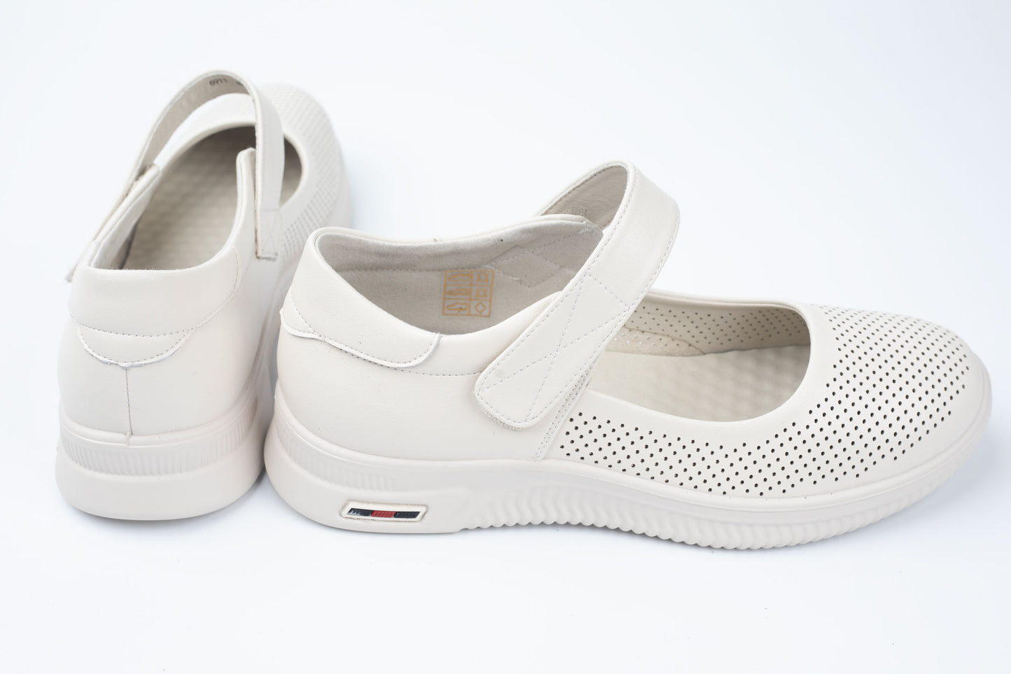 Pantofi din piele naturală FRANCO GERARDO 6911 CREM