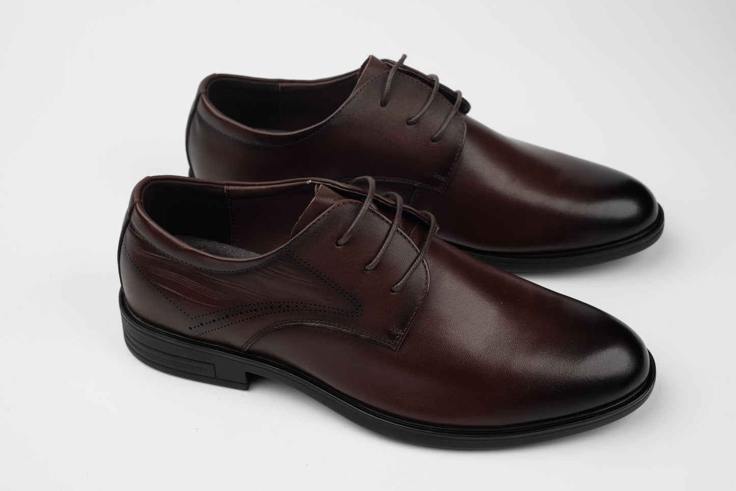 Pantofi din piele naturală MELS 85078 MARO