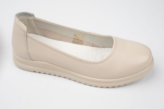 Pantofi din piele naturală FORMAZIONE 6651 CREM