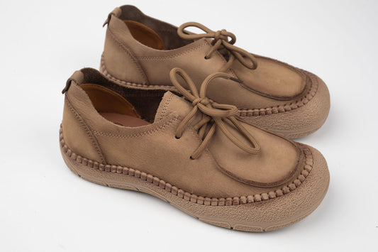 Pantofi din piele naturală FORMAZIONE 5169 APRICOT VEL
