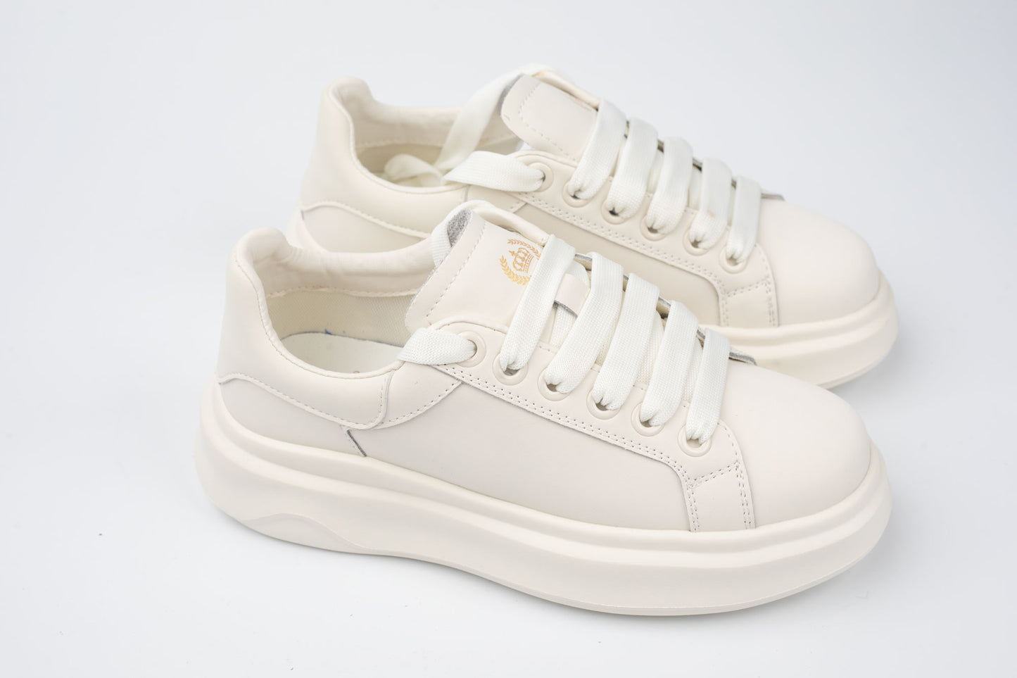 Adidasi din piele naturală unisex FRANCO GERARDO 26302 ALB