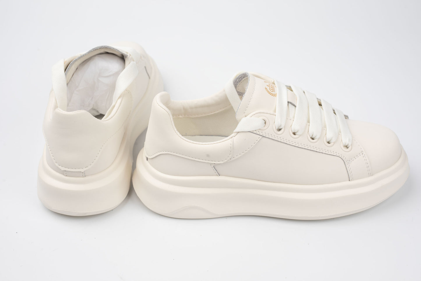 Adidasi din piele naturală unisex FRANCO GERARDO 26302 ALB