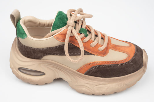 Adidași damă piele naturală FRANCO GERERDO 2158 Porto verde