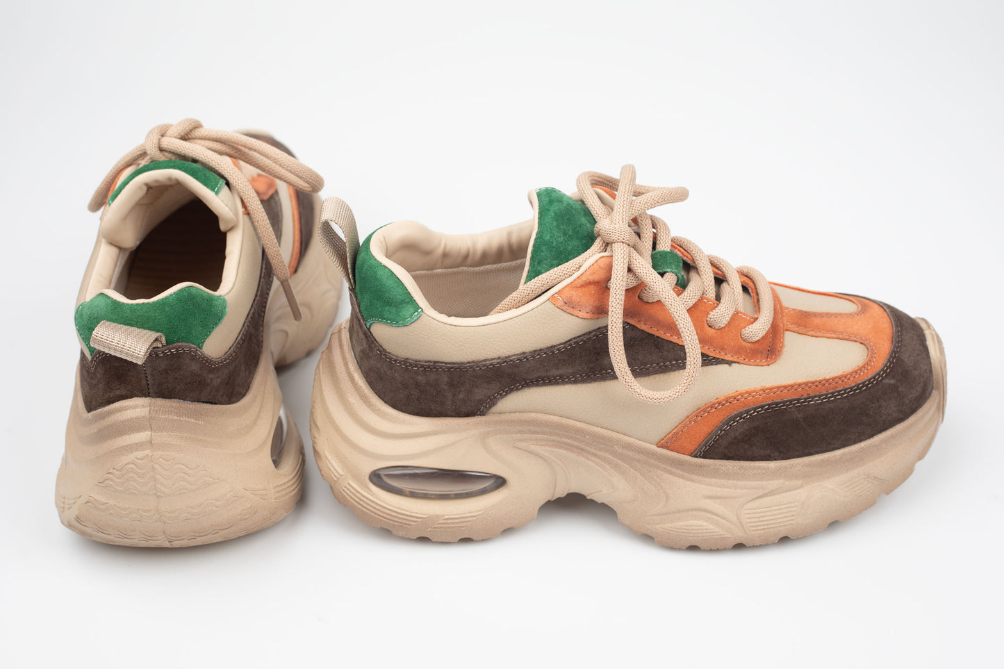Adidași damă piele naturală FRANCO GERERDO 2158 Porto verde
