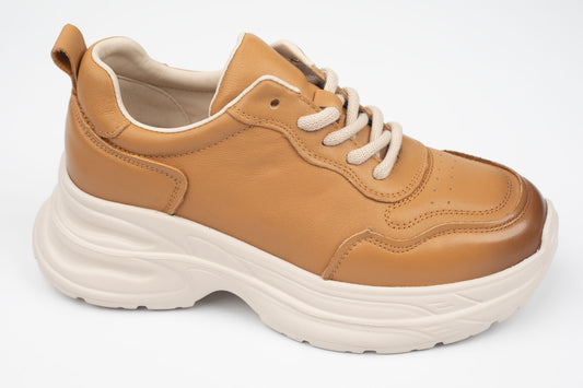 Adidași damă piele naturală FRANCO GERERDO 10786 Galben