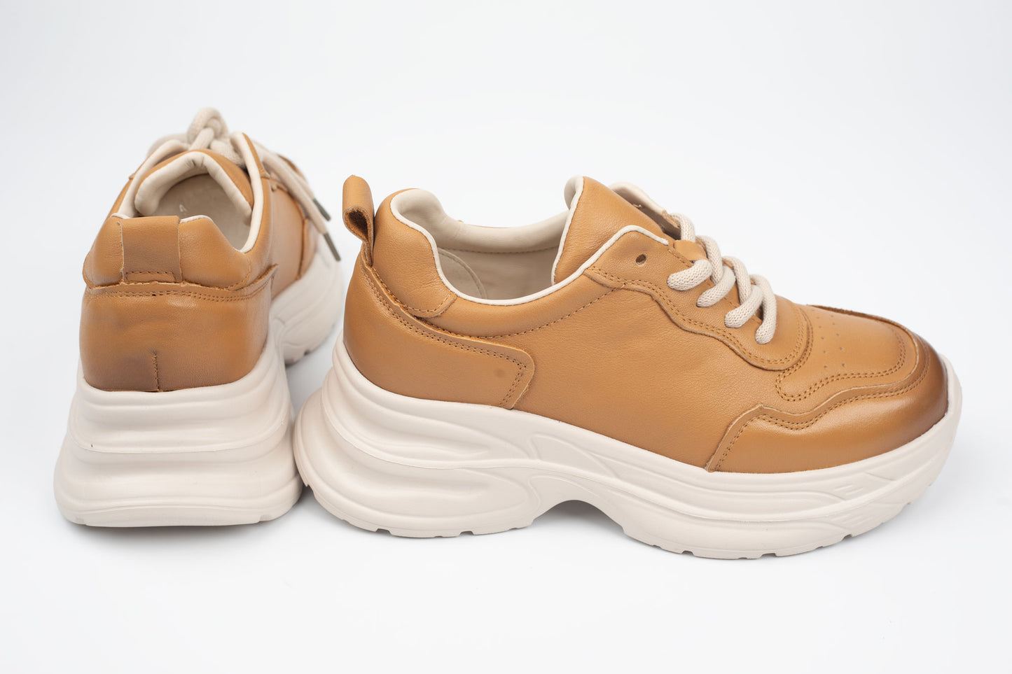Adidași damă piele naturală FRANCO GERERDO 10786 Galben