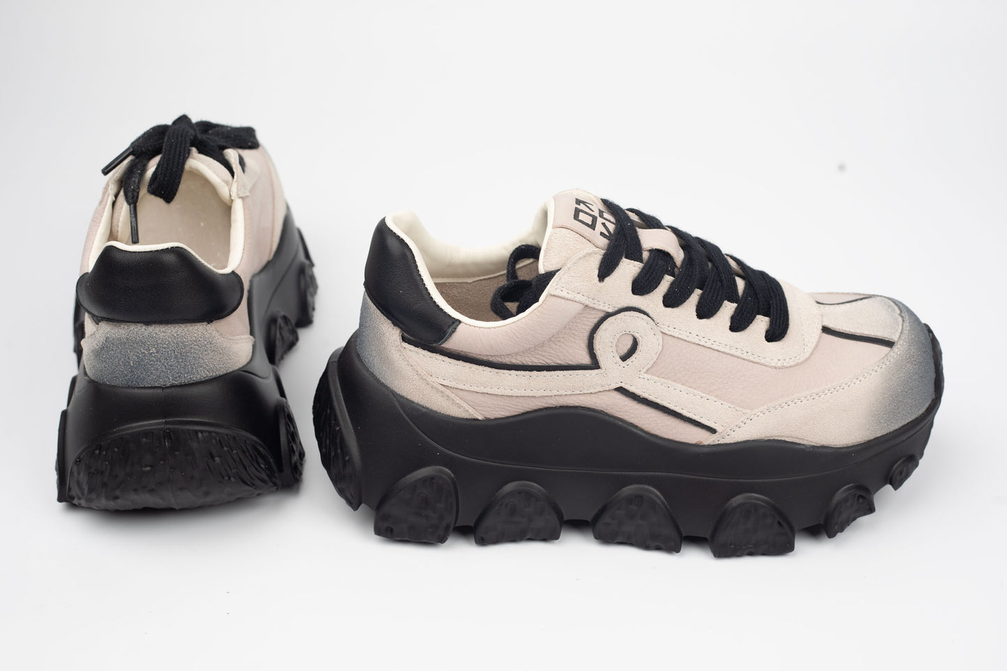 Adidași damă piele naturală FRANCO GERERDO 9802 Grey